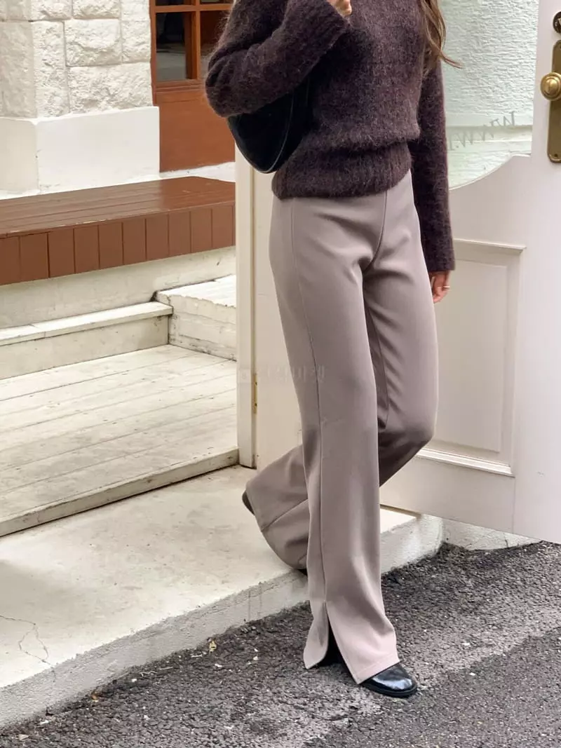 Atthismoment - Korean Women Fashion - #womensfashion - Slit Pants - 3