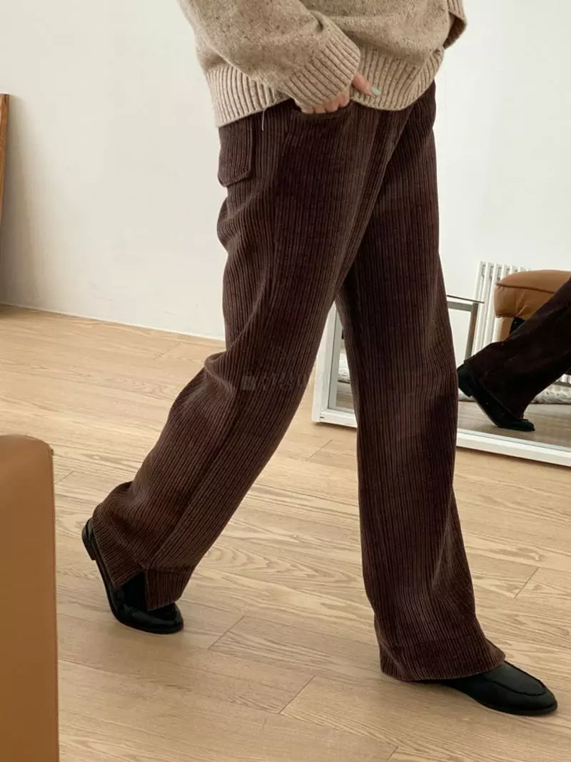 Atthismoment - Korean Women Fashion - #womensfashion - Rib Slit Pants - 7