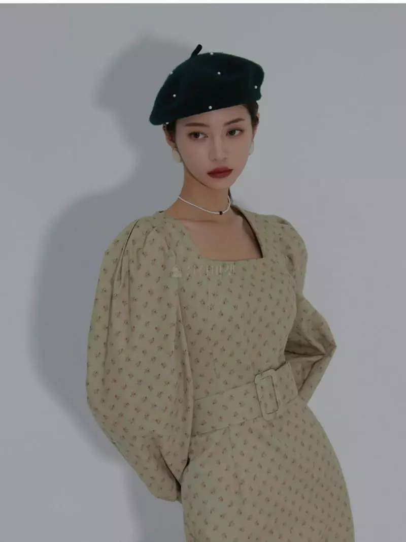 Auver_Fit - Korean Women Fashion - #momslook - Vintage Square One-piece - 6
