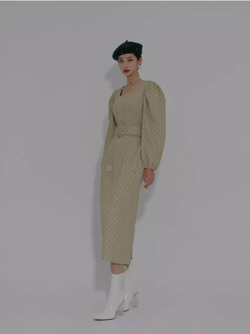 Auver_Fit - Korean Women Fashion - #momslook - Vintage Square One-piece - 8