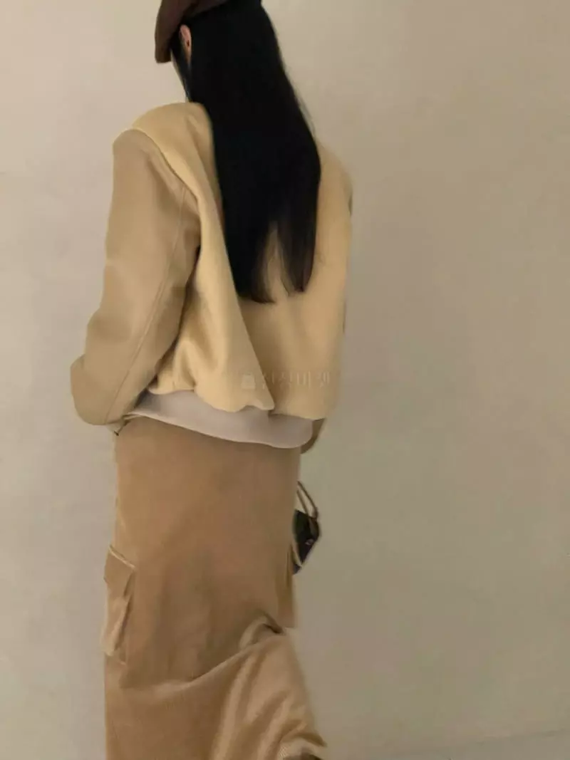 Auver_Fit - Korean Women Fashion - #momslook - Mosic Baseball Jumper - 2