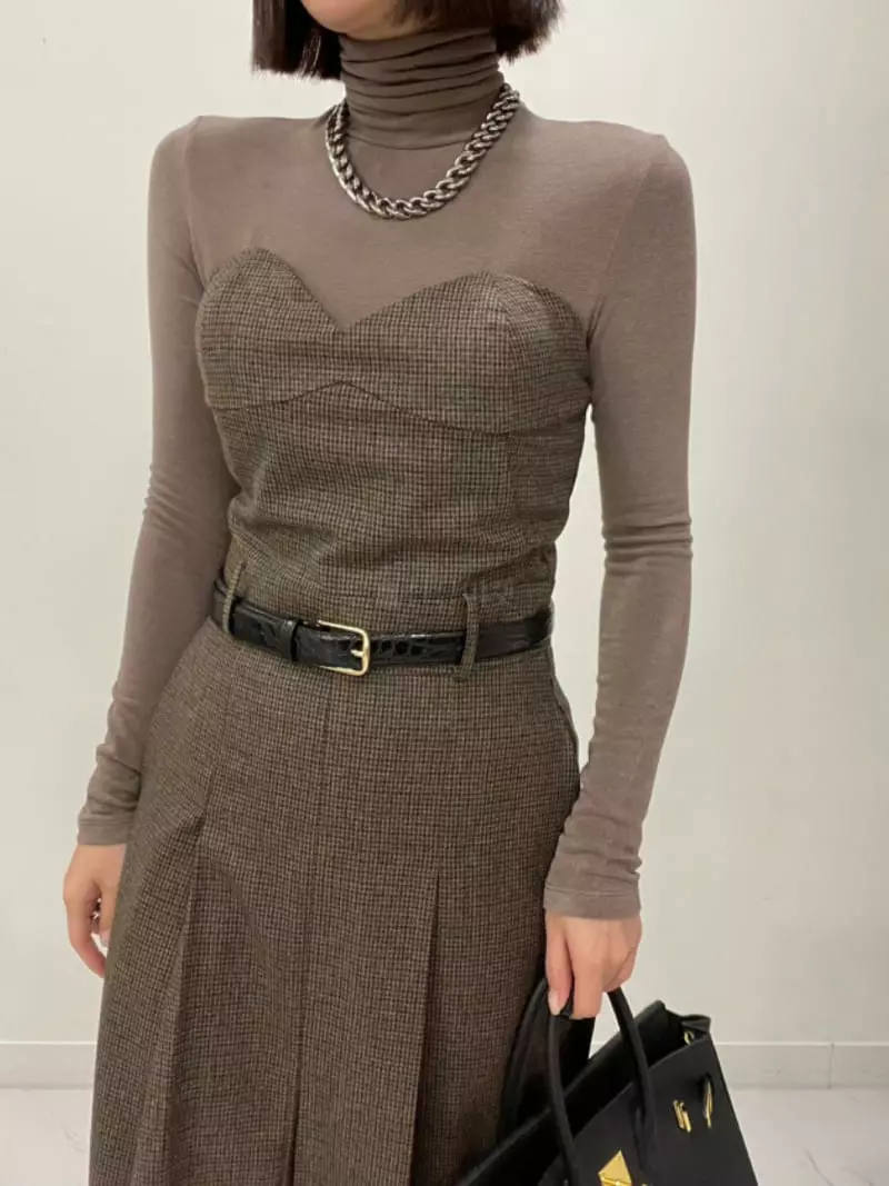 Auver_Fit - Korean Women Fashion - #momslook - Hound One-piece