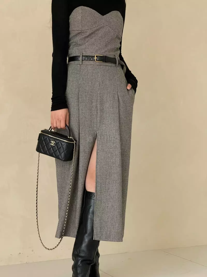 Auver_Fit - Korean Women Fashion - #momslook - Hound One-piece - 11
