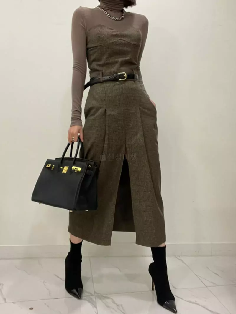 Auver_Fit - Korean Women Fashion - #momslook - Hound One-piece - 5