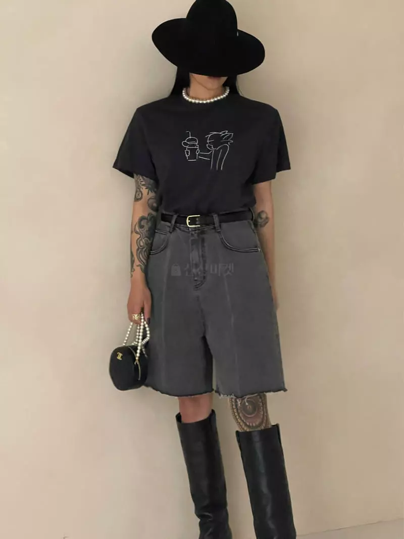 Auver_Fit - Korean Women Fashion - #momslook - Peach Tee - 10
