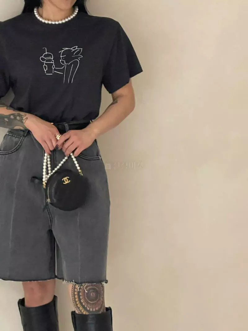 Auver_Fit - Korean Women Fashion - #momslook - Peach Tee - 11