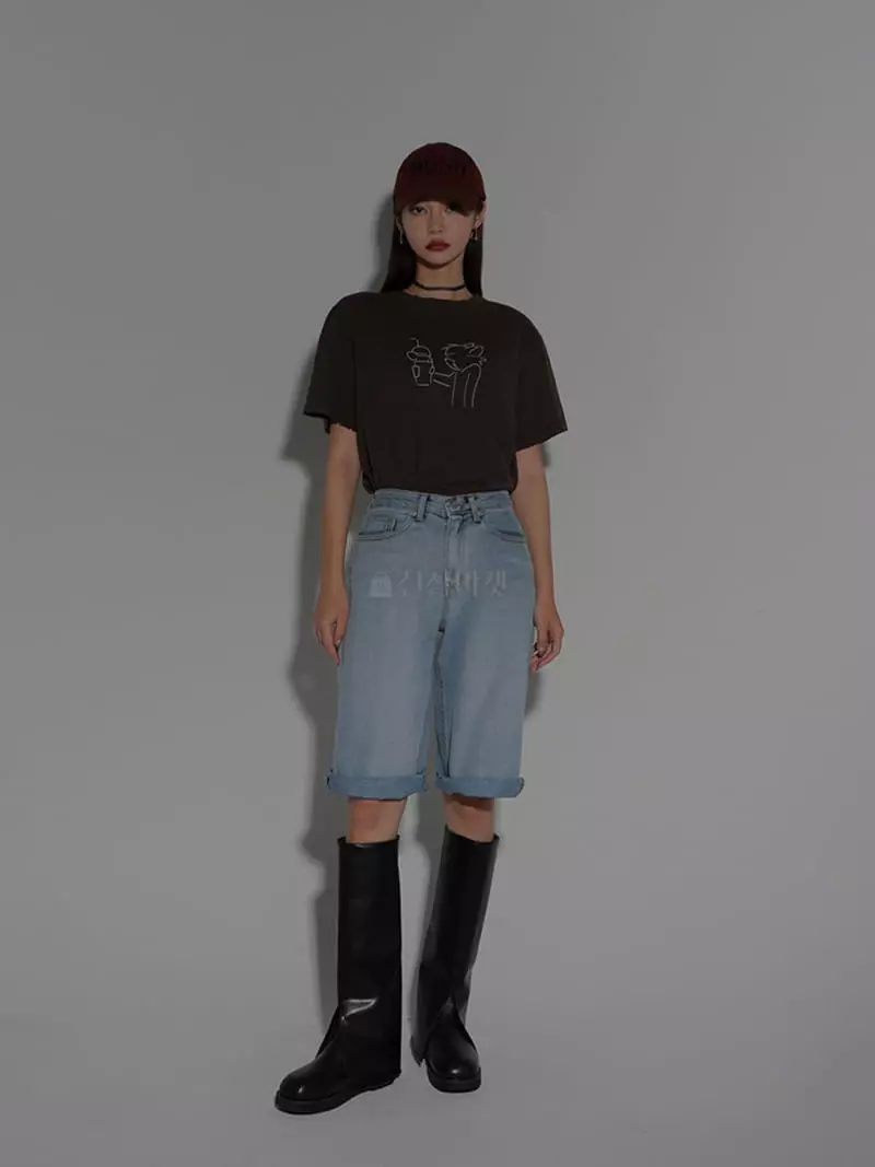 Auver_Fit - Korean Women Fashion - #momslook - Peach Tee - 5