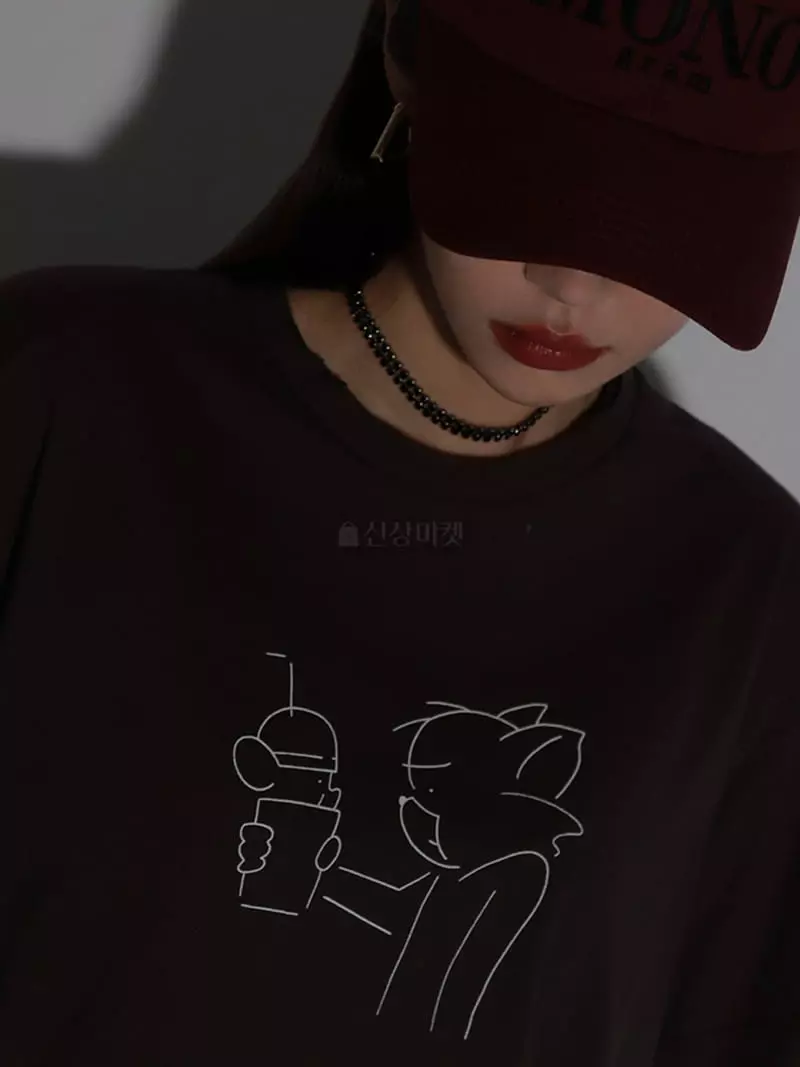 Auver_Fit - Korean Women Fashion - #momslook - Peach Tee - 9