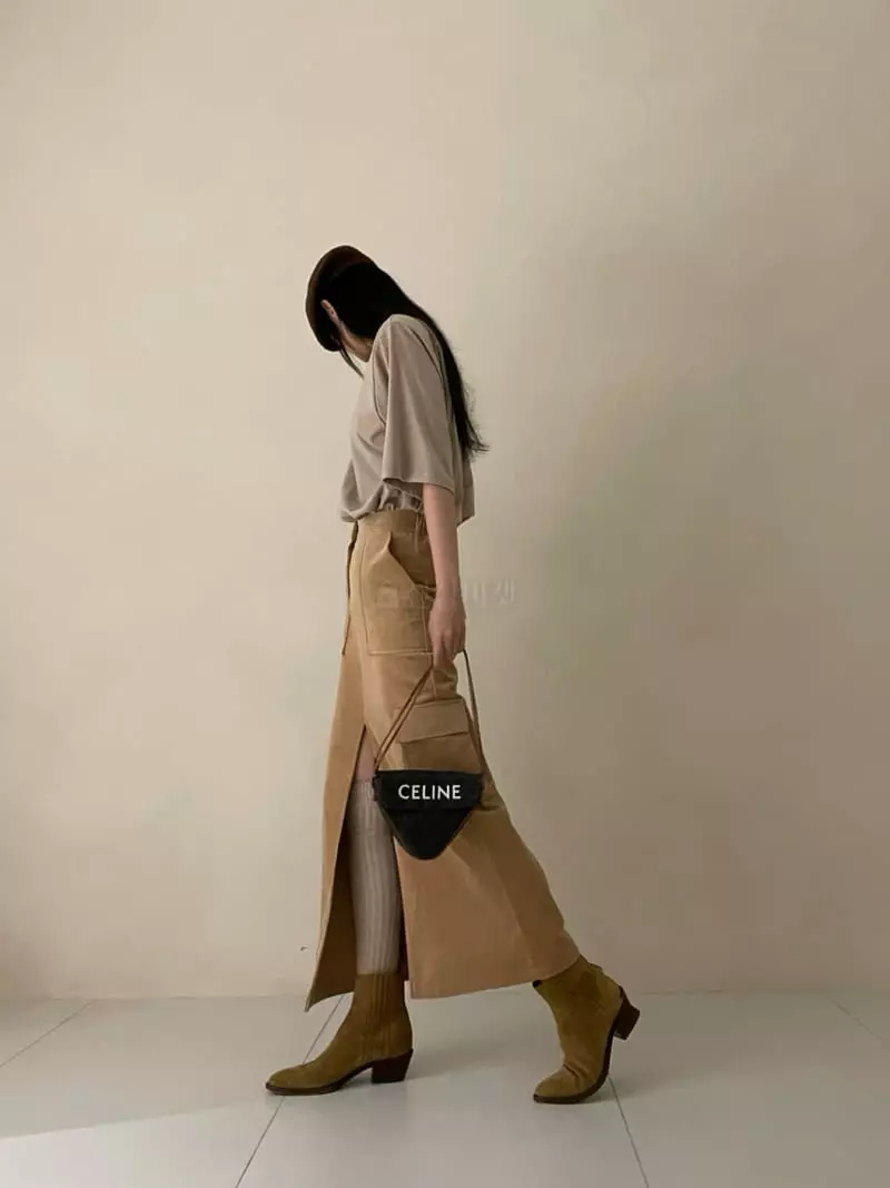 Auver_Fit - Korean Women Fashion - #momslook - Rib Cargo Skirt - 10