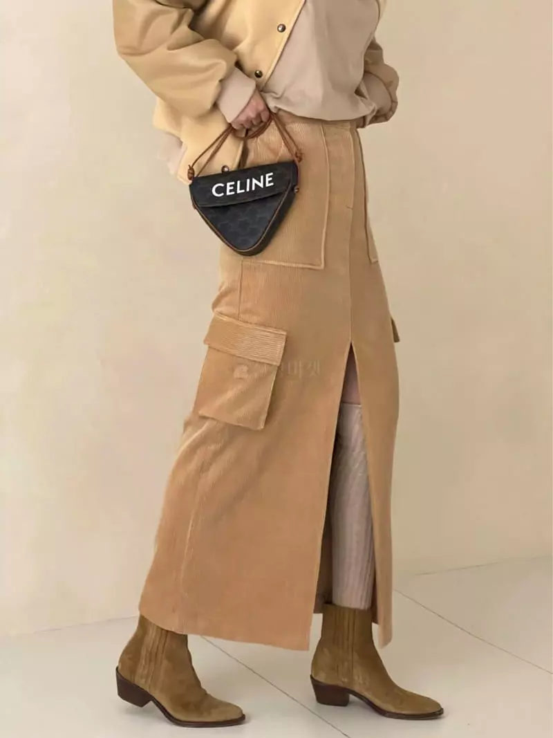 Auver_Fit - Korean Women Fashion - #momslook - Rib Cargo Skirt - 8