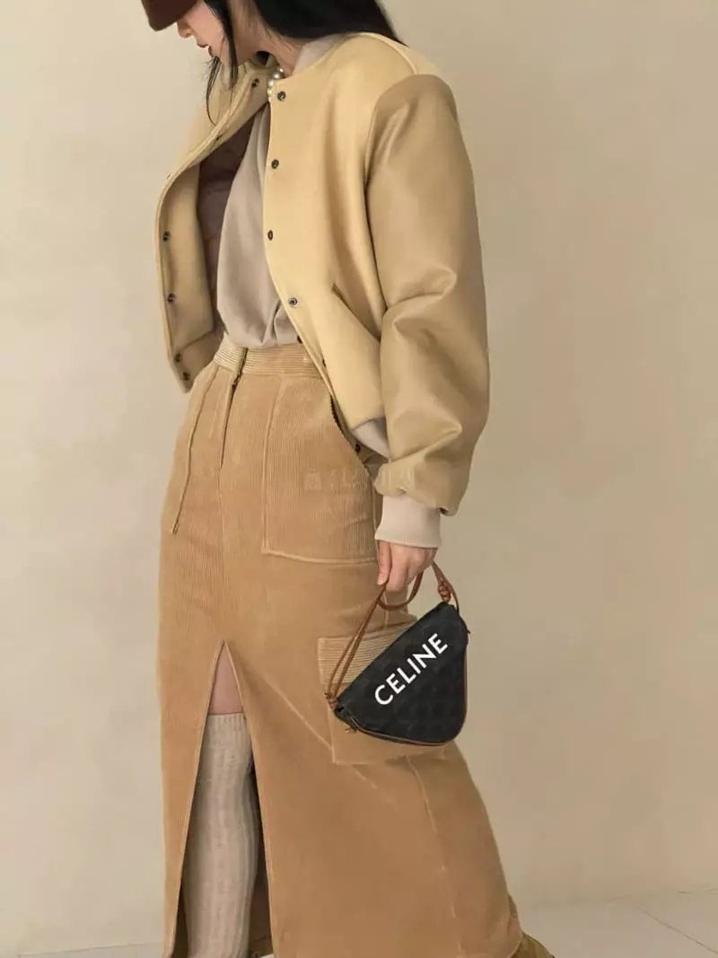 Auver_Fit - Korean Women Fashion - #momslook - Rib Cargo Skirt - 9