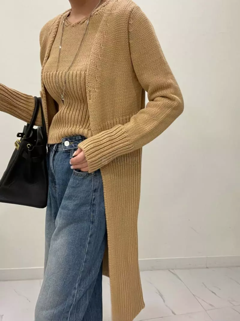 Auver_Fit - Korean Women Fashion - #momslook - Bera Long Cardigan - 3