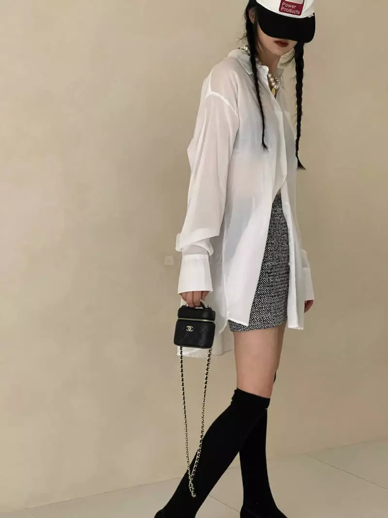 Auver_Fit - Korean Women Fashion - #momslook - Lay Long Shirt - 2