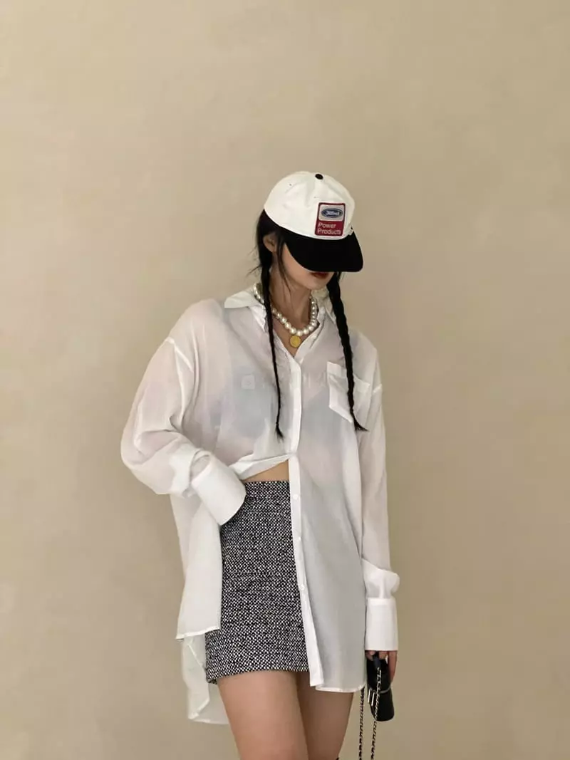 Auver_Fit - Korean Women Fashion - #womensfashion - Lay Long Shirt - 4