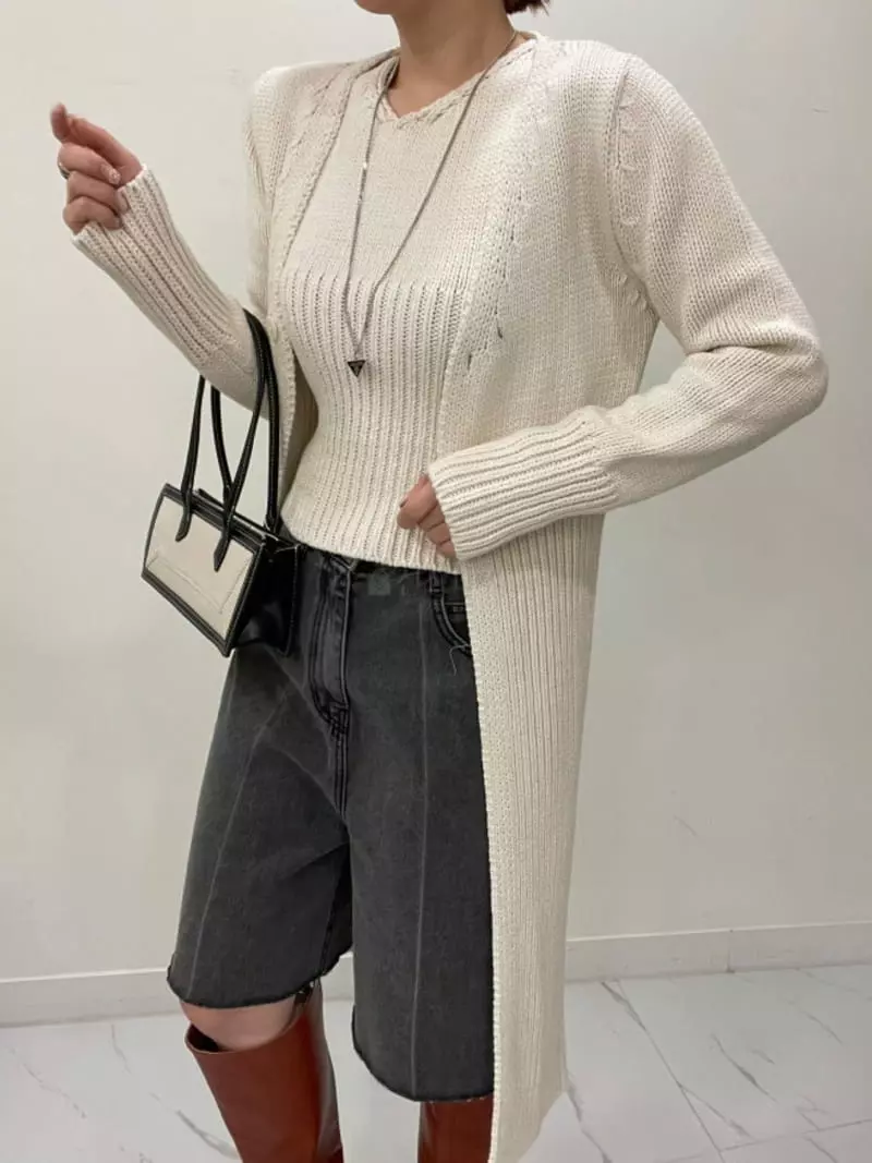 Auver_Fit - Korean Women Fashion - #pursuepretty - Bera Long Cardigan - 11
