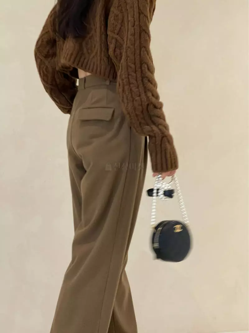 Auver_Fit - Korean Women Fashion - #romanticstyle - Fleece Low Pants - 4