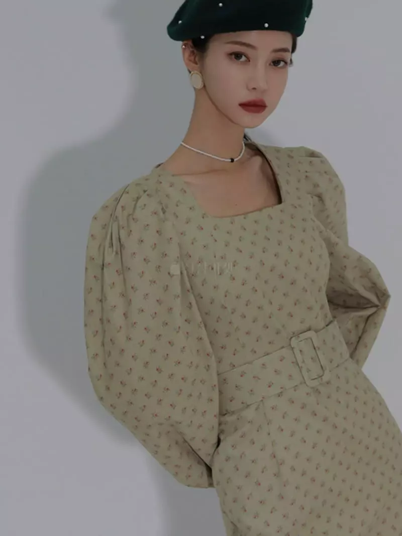 Auver_Fit - Korean Women Fashion - #thelittlethings - Vintage Square One-piece