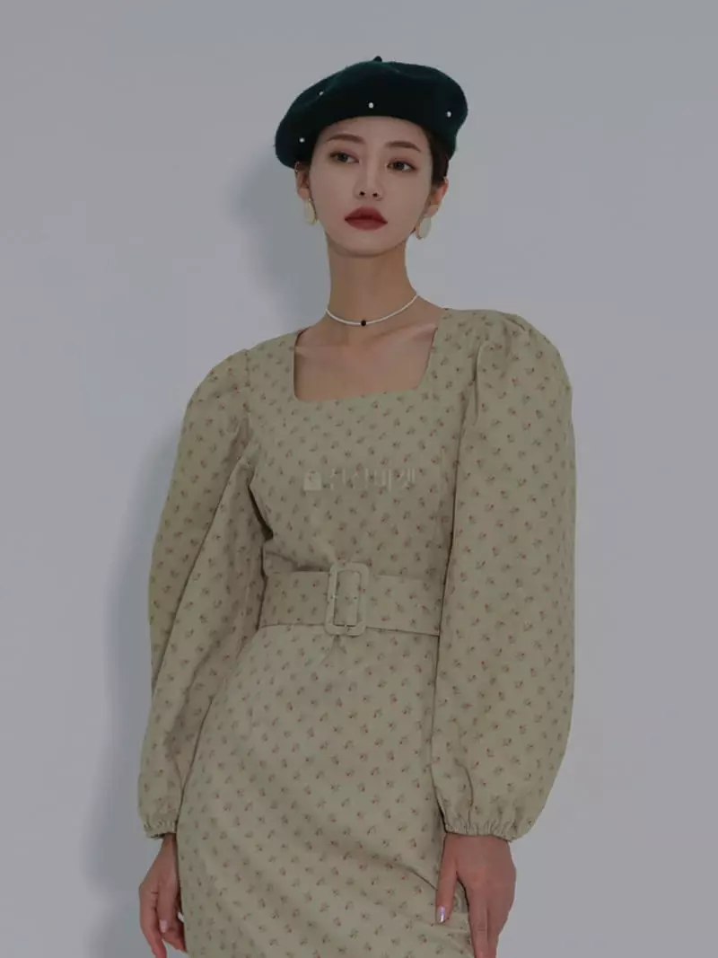 Auver_Fit - Korean Women Fashion - #womensfashion - Vintage Square One-piece - 7