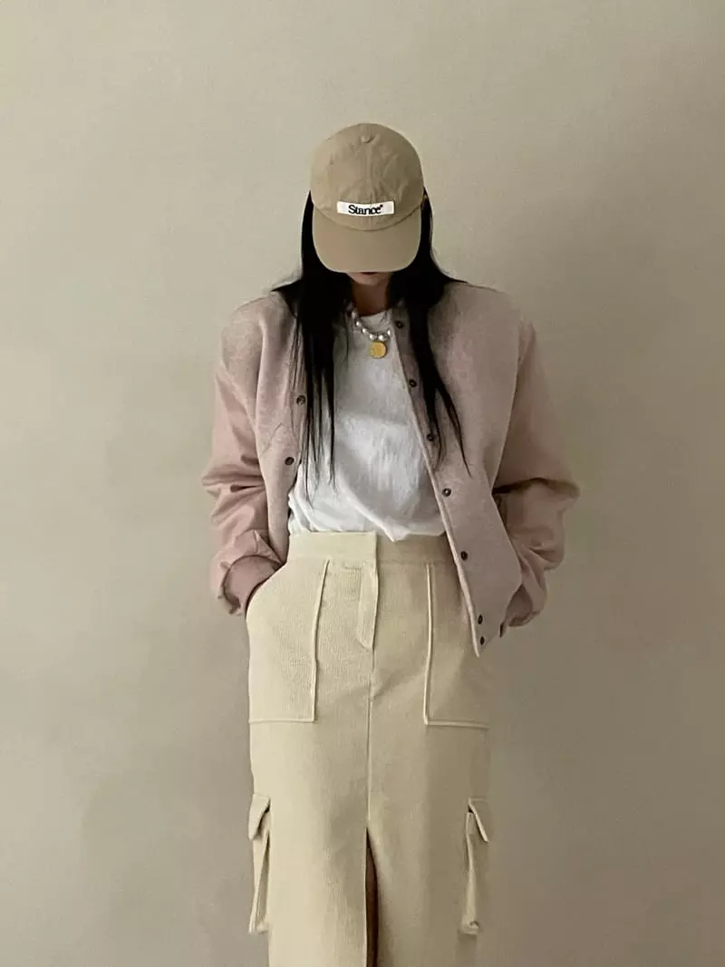 Auver_Fit - Korean Women Fashion - #womensfashion - Mosic Baseball Jumper - 7