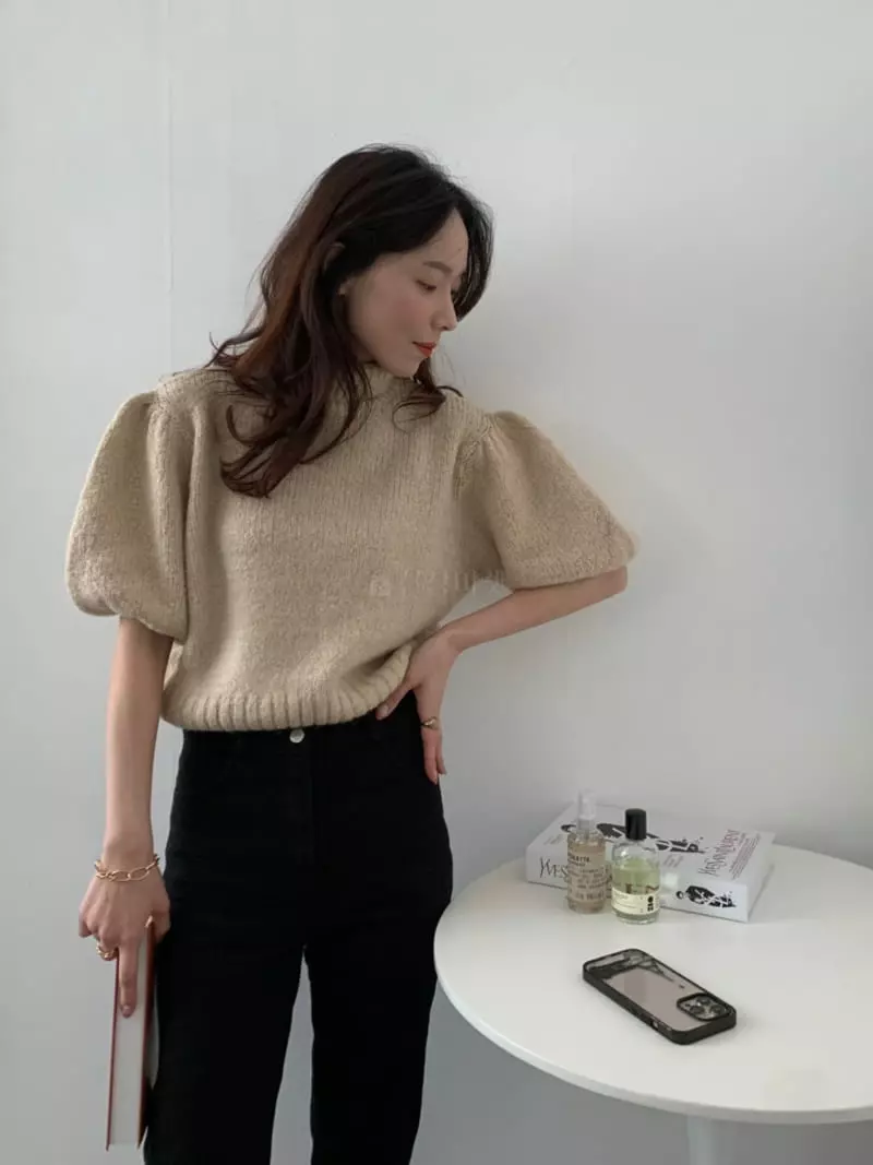Auver_Fit - Korean Women Fashion - #womensfashion - Turtleneck Knit Tee - 9
