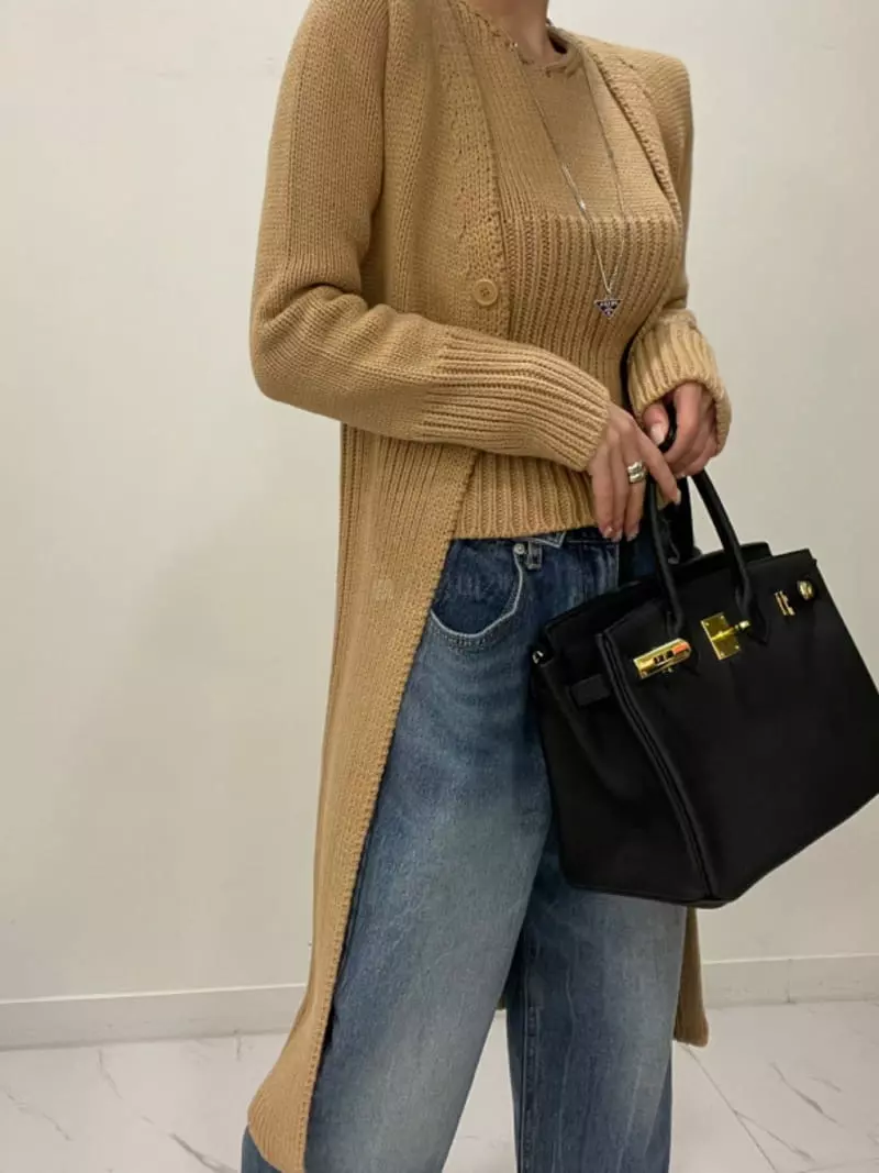 Auver_Fit - Korean Women Fashion - #momslook - Bera Long Cardigan - 4