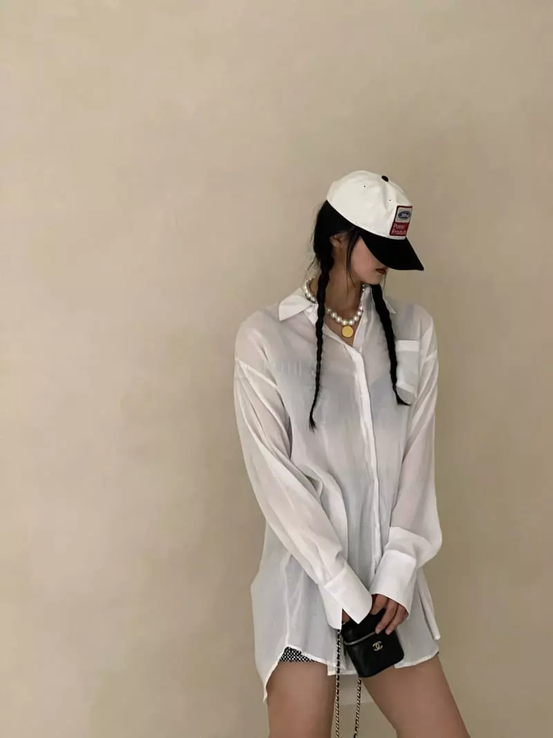 Auver_Fit - Korean Women Fashion - #womensfashion - Lay Long Shirt
