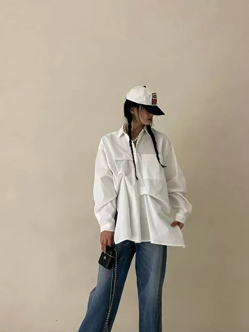 Auver_Fit - Korean Women Fashion - #womensfashion - Peach Pintuck Shirt - 7