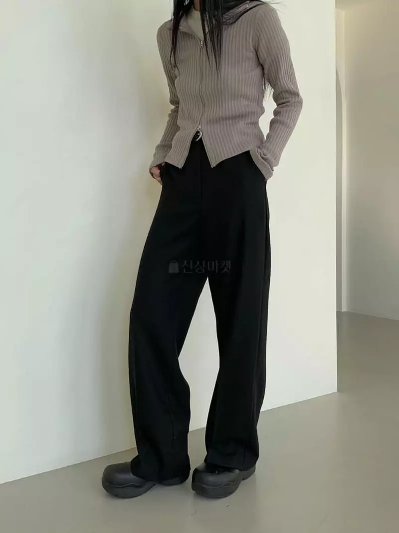 Avecnous - Korean Women Fashion - #momslook - Slim Pants - 6