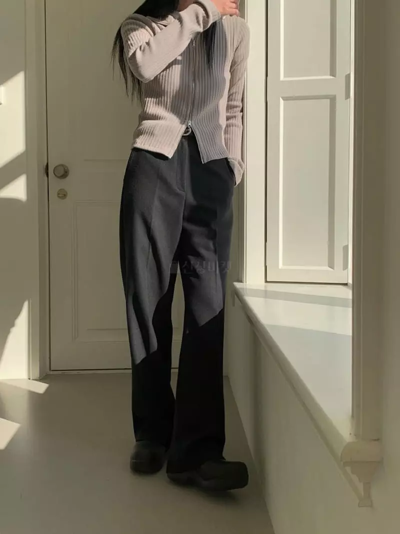 Avecnous - Korean Women Fashion - #momslook - Slim Pants - 8