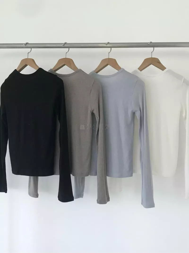 Avecnous - Korean Women Fashion - #momslook - Bibi Span Tee - 3