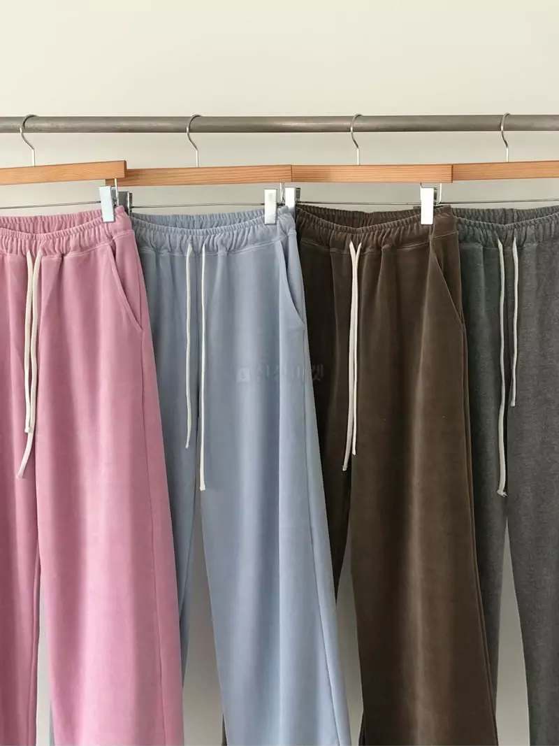 Avecnous - Korean Women Fashion - #momslook - Berry String Pants