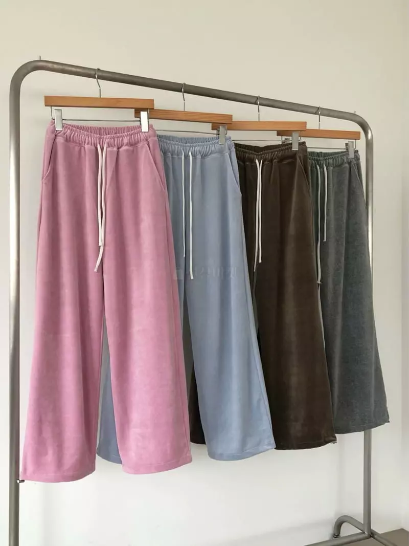 Avecnous - Korean Women Fashion - #momslook - Berry String Pants - 3