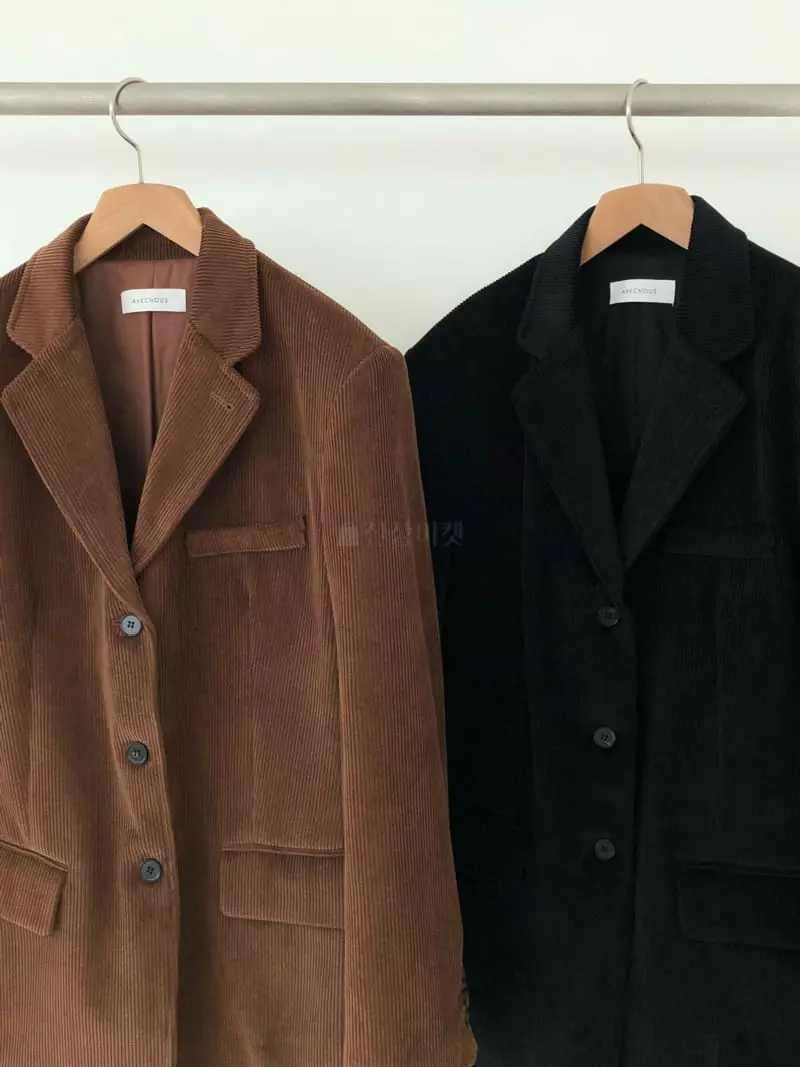 Avecnous - Korean Women Fashion - #romanticstyle - Corduroy Jacket