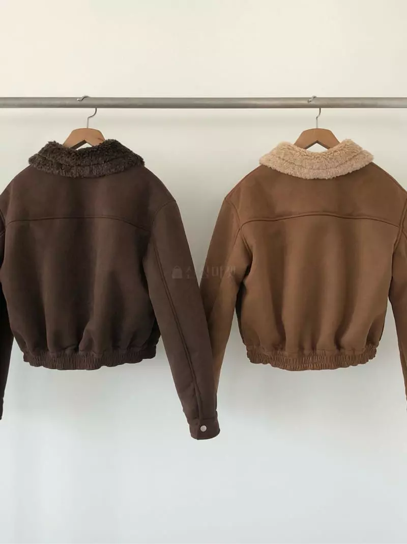 Avecnous - Korean Women Fashion - #shopsmall - Crop Mustang Jacket - 3