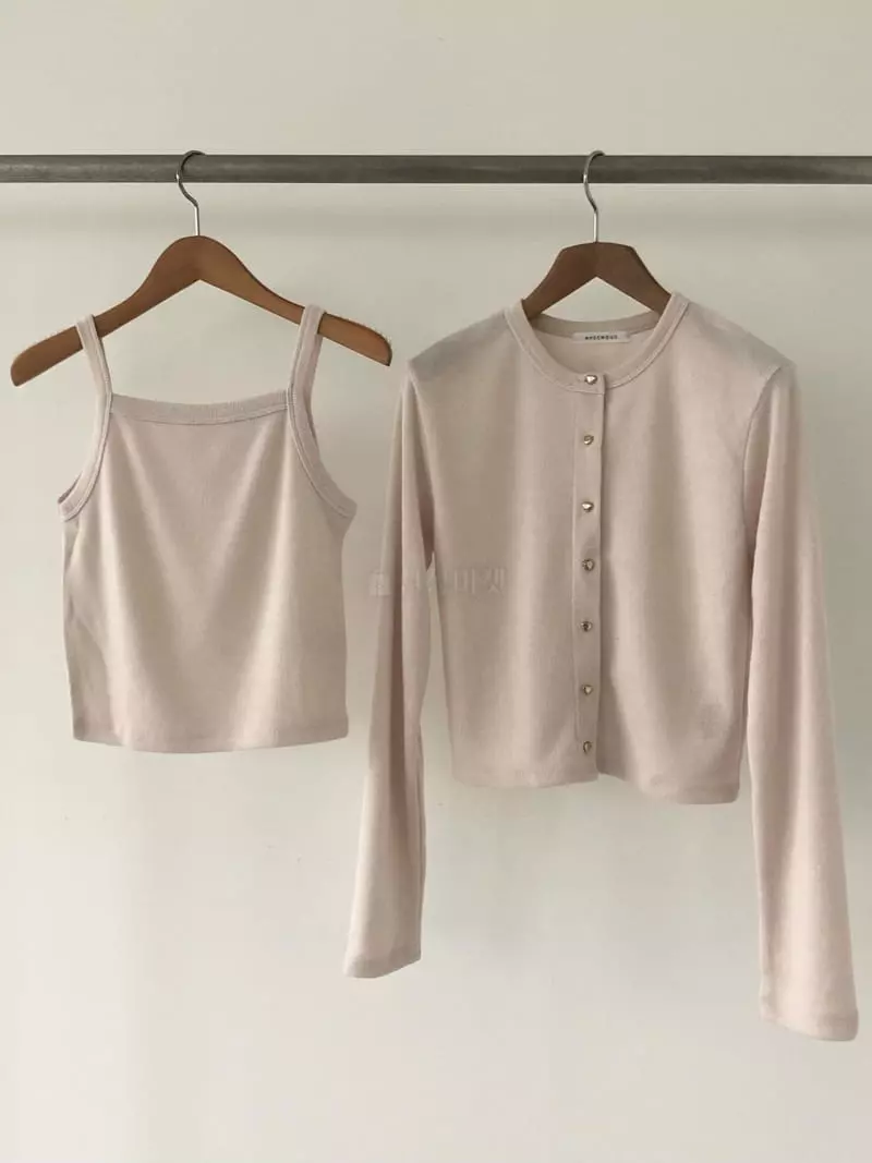 Avecnous - Korean Women Fashion - #womensfashion - Heart Button Set - 4