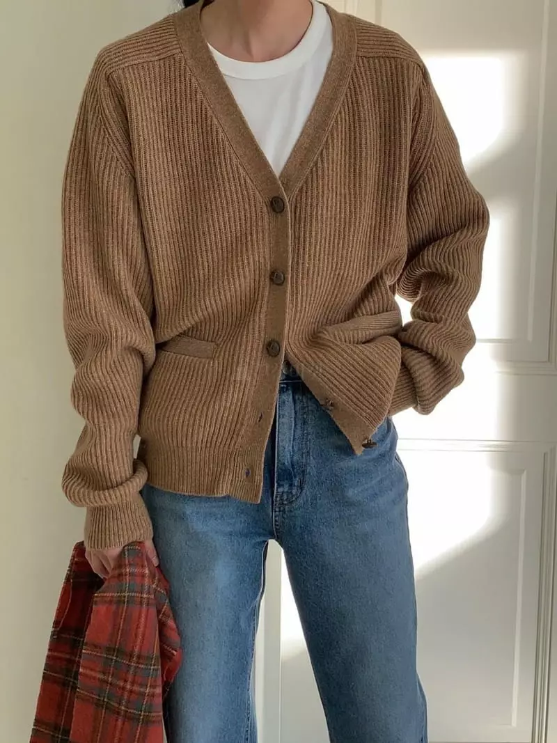 Avecnous - Korean Women Fashion - #vintageinspired - Daily Cardigan - 11