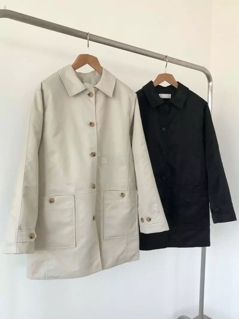 Avecnous - Korean Women Fashion - #vintagekidsstyle - Putty Padding Coat - 2