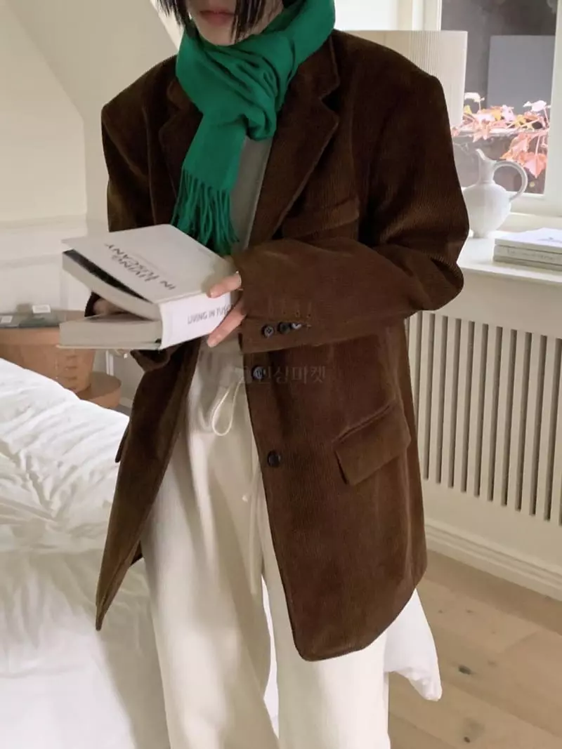 Avecnous - Korean Women Fashion - #womensfashion - Corduroy Jacket - 8