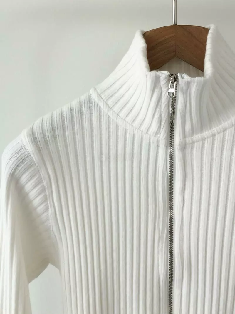 Avecnous - Korean Women Fashion - #womensfashion - Sugar Zip-up Cardigan - 2