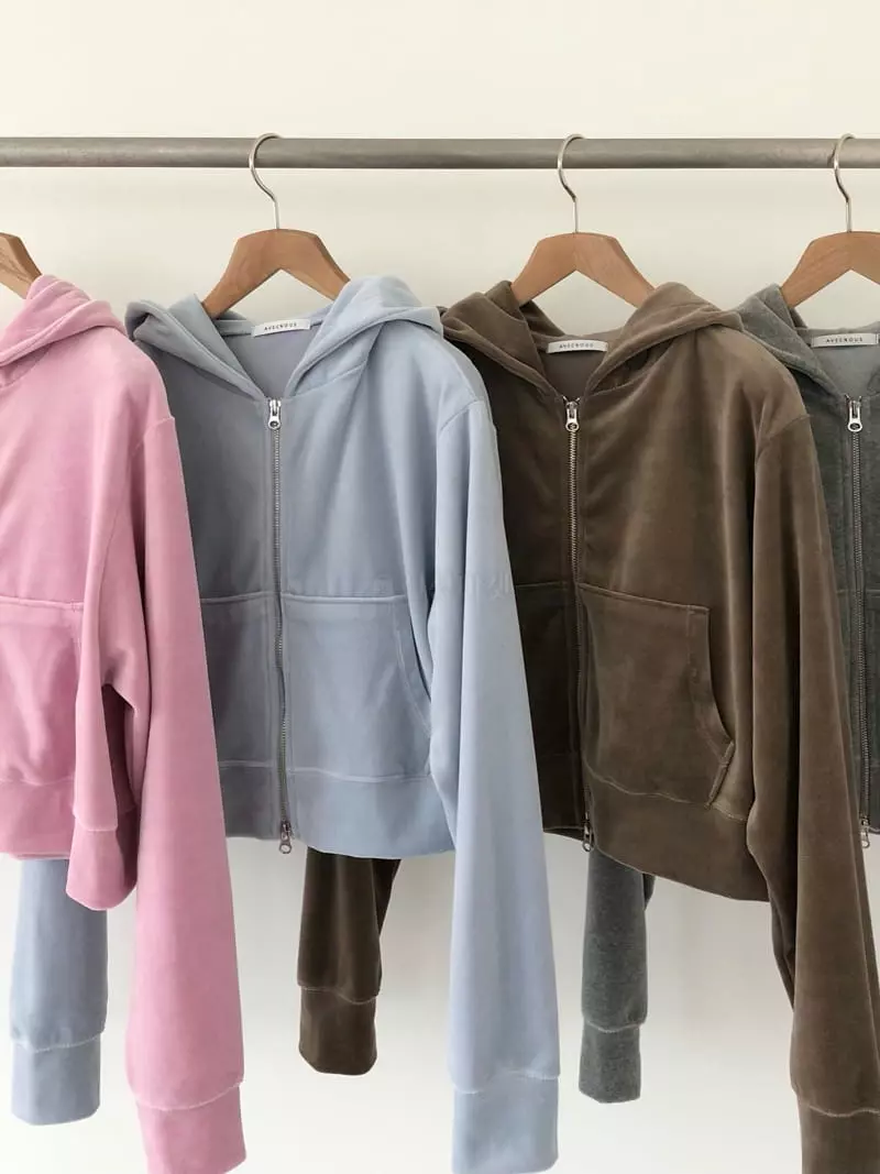 Avecnous - Korean Women Fashion - #womensfashion - Beri Crop Hoody Zip-up