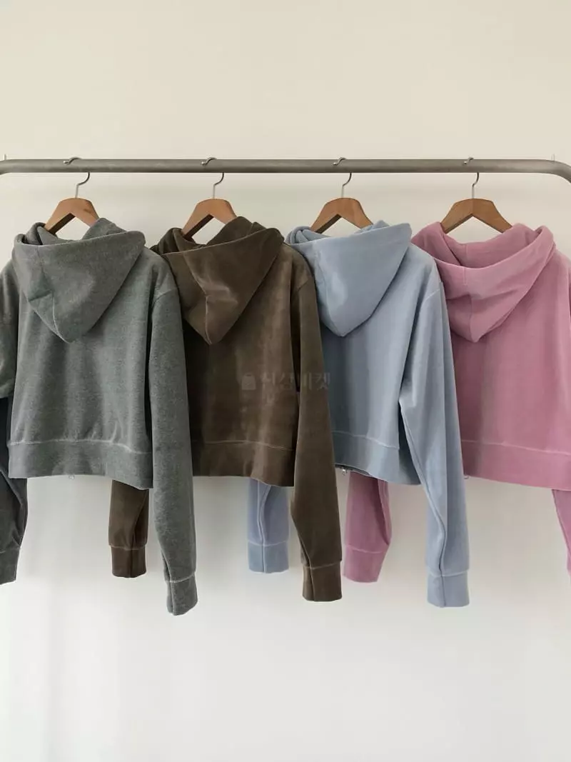 Avecnous - Korean Women Fashion - #womensfashion - Beri Crop Hoody Zip-up - 3