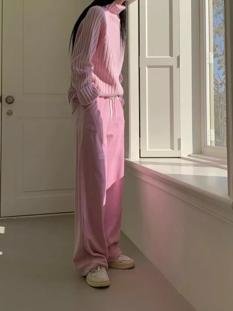 Avecnous - Korean Women Fashion - #womensfashion - Berry String Pants - 8