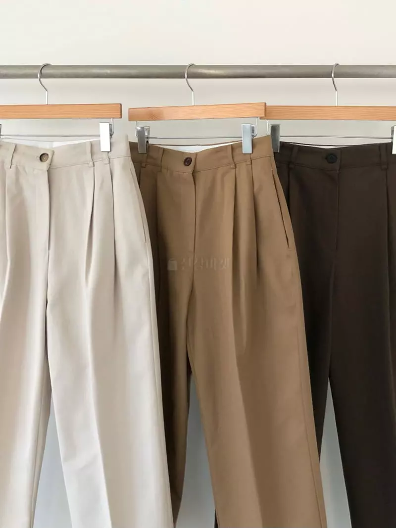 Avecnous - Korean Women Fashion - #womensfashion - Buff Pintuck Pants