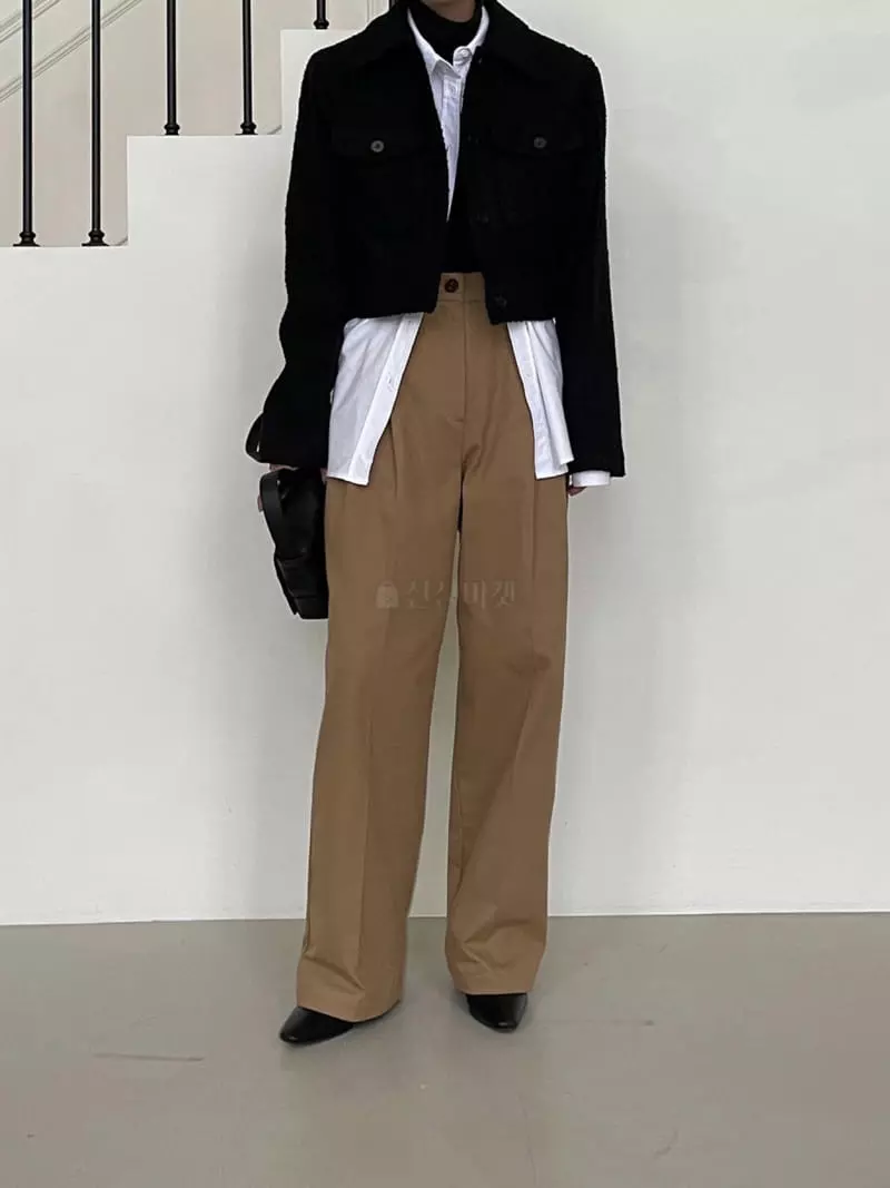 Avecnous - Korean Women Fashion - #womensfashion - Buff Pintuck Pants - 11