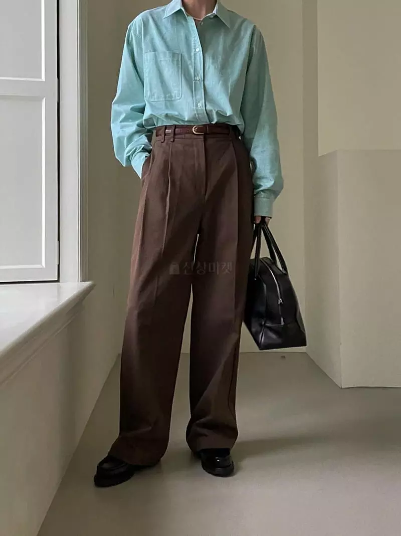 Avecnous - Korean Women Fashion - #womensfashion - Buff Pintuck Pants - 7