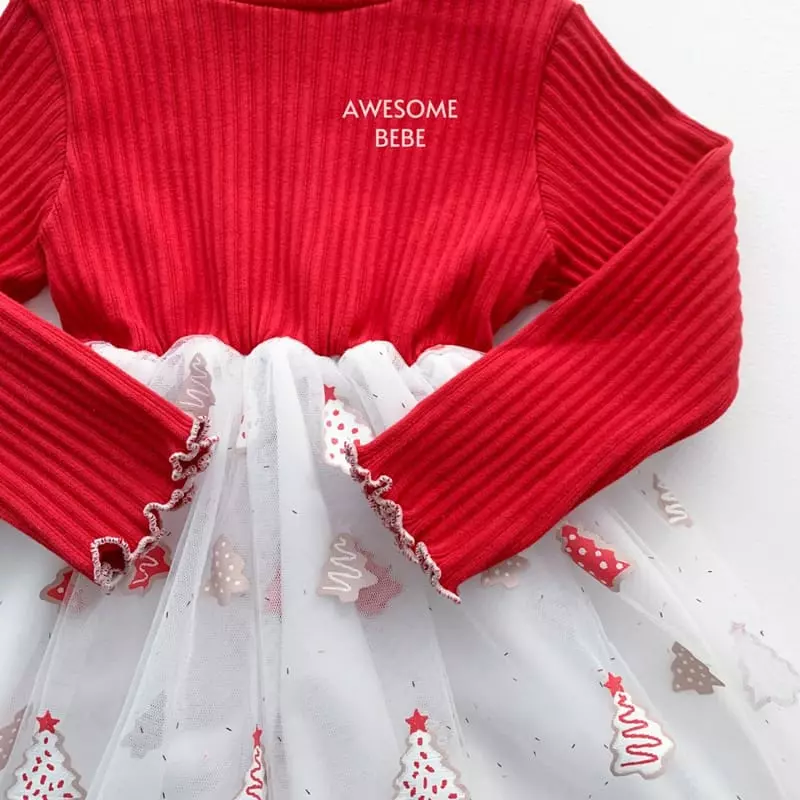 Awesome Bebe - Korean Children Fashion - #childofig - Christams Fleece One-piece - 8