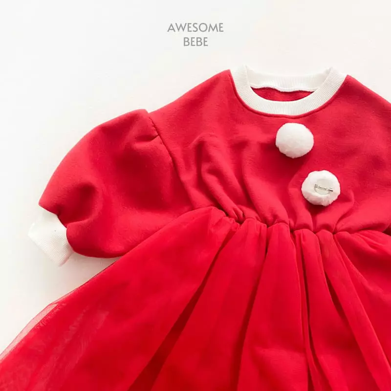 Awesome Bebe - Korean Children Fashion - #childofig - Santa Fleece One-piece - 5