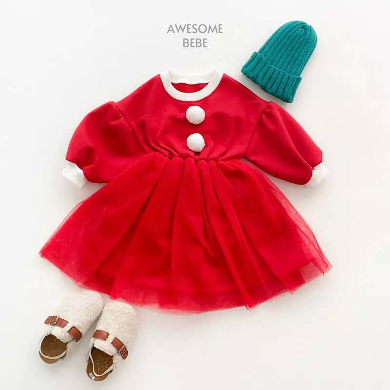 Awesome Bebe - Korean Children Fashion - #childofig - Santa Fleece One-piece - 6