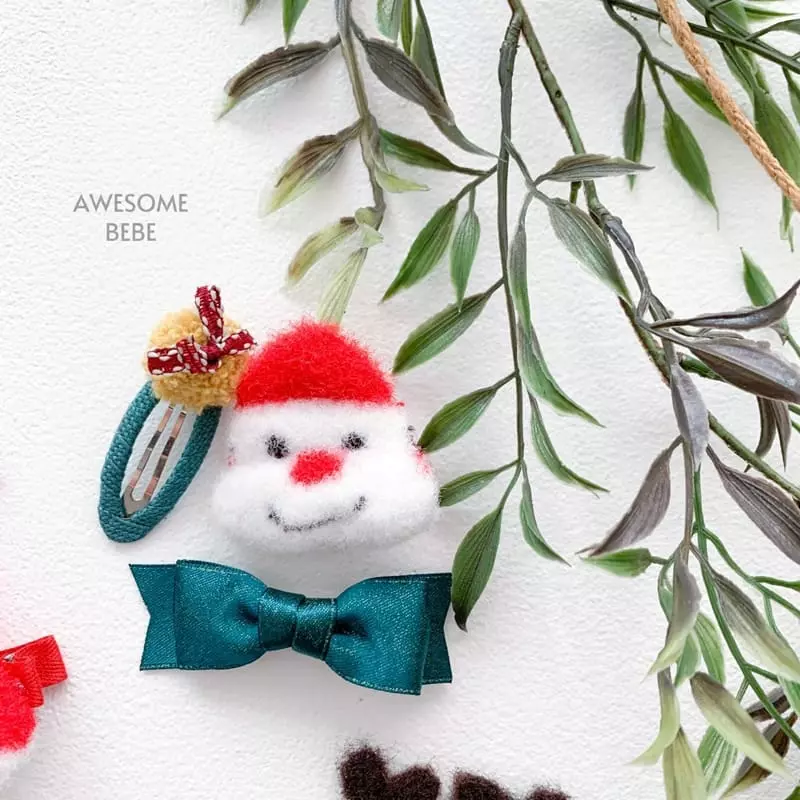 Awesome Bebe - Korean Children Fashion - #designkidswear - Christmas Hairpin Set - 3