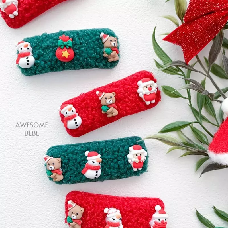Awesome Bebe - Korean Children Fashion - #designkidswear - Christmas Hairpin - 2